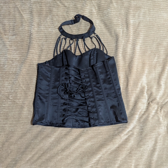 Vintage Black Corset by Shirley of Hollywood - Picture 2 of 7